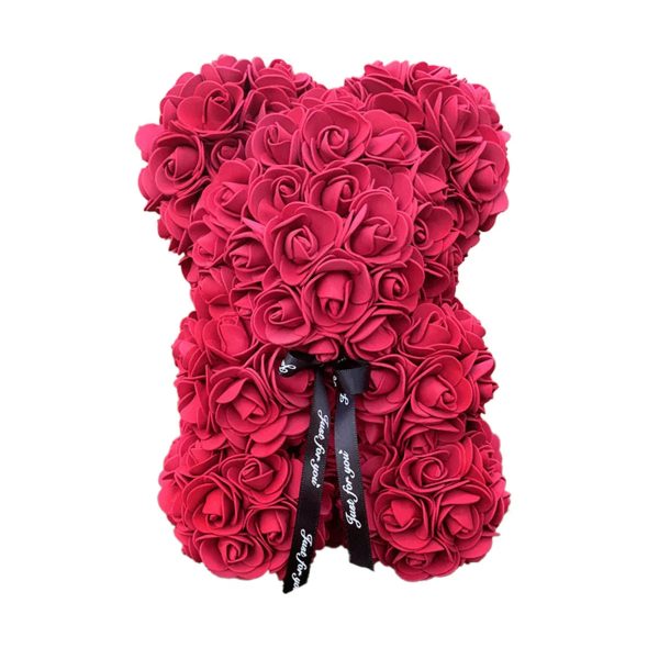 25 cm Rose Teddy Bear Artificial Foam Flower Gift 25 cm Rose Teddy Bear Artificial Foam Flower Gift