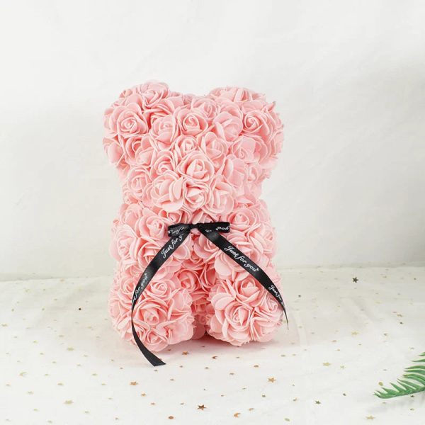 25 cm Rose Teddy Bear Artificial Foam Flower Gift 25 cm Rose Teddy Bear Artificial Foam Flower Gift