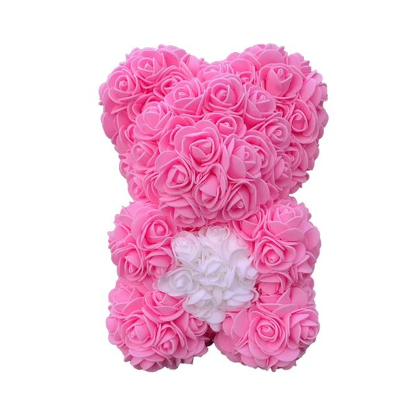 25 cm Rose Teddy Bear Artificial Foam Flower Gift 25 cm Rose Teddy Bear Artificial Foam Flower Gift