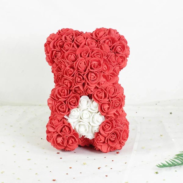 25 cm Rose Teddy Bear Artificial Foam Flower Gift 25 cm Rose Teddy Bear Artificial Foam Flower Gift