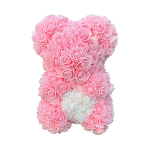 25 cm Rose Teddy Bear Artificial Foam Flower Gift 25 cm Rose Teddy Bear Artificial Foam Flower Gift