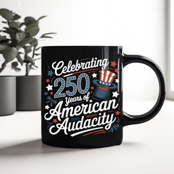 250 Years America 250th Anniversary USA 4th of July Black Mug HO82 894822 250 Years America 250th Anniversary USA 4th of July Black Mug HO82 894822