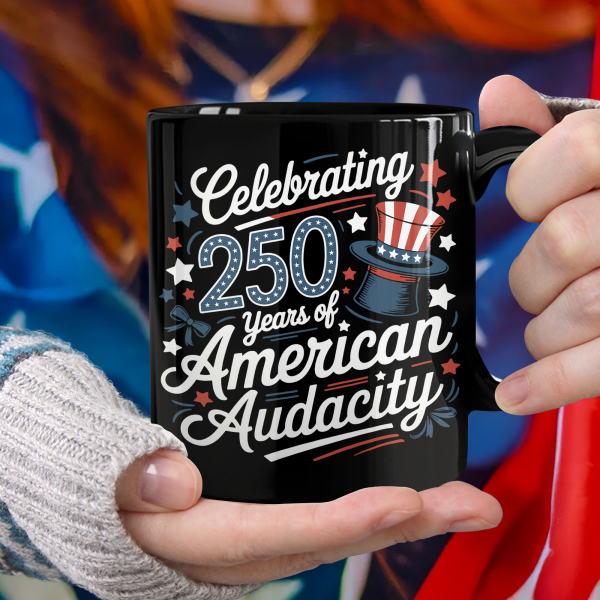 250 Years America 250th Anniversary USA 4th of July Black Mug HO82 894822 250 Years America 250th Anniversary USA 4th of July Black Mug HO82 894822