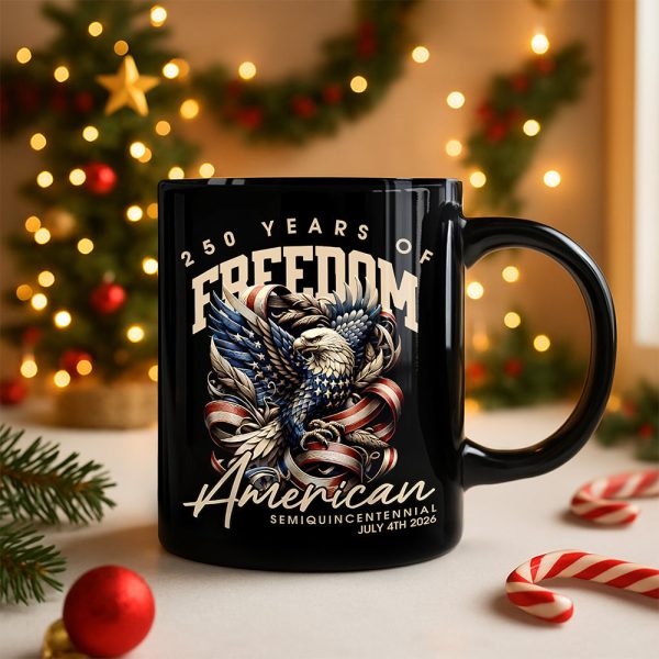 250 Years Of Freedome America Black Mug TH10 894537 250 Years Of Freedome America Black Mug TH10 894537