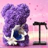 25cm Artificial Rose Bear with Gift Box 25cm Artificial Rose Bear with Gift Box