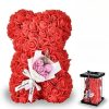 25cm Artificial Rose Bear with Gift Box 25cm Artificial Rose Bear with Gift Box