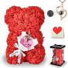 25cm Artificial Rose Bear with Gift Box 25cm Artificial Rose Bear with Gift Box