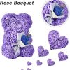 25cm Artificial Rose Bear with Gift Box 25cm Artificial Rose Bear with Gift Box