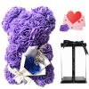 25cm Artificial Rose Bear with Gift Box 25cm Artificial Rose Bear with Gift Box