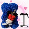 25cm Artificial Rose Bear with Gift Box 25cm Artificial Rose Bear with Gift Box