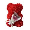 25cm Artificial Rose Bear with Gift Box 25cm Artificial Rose Bear with Gift Box