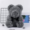 25cm Artificial Rose Teddy Bear with Decorative Light 25cm Artificial Rose Teddy Bear with Decorative Light