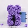 25cm Artificial Rose Teddy Bear with Decorative Light 25cm Artificial Rose Teddy Bear with Decorative Light