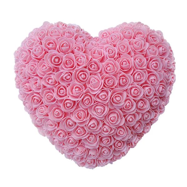 25cm Heart-Shaped Artificial Rose Bouquet for Valentine's Day, Wedding, and Home Decoration 25cm Heart-Shaped Artificial Rose Bouquet for Valentine's Day, Wedding, and Home Decoration