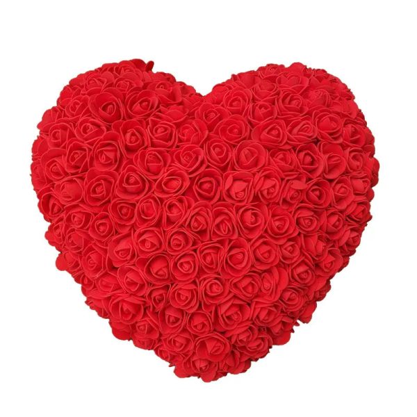 25cm Heart-Shaped Artificial Rose Bouquet for Valentine's Day, Wedding, and Home Decoration 25cm Heart-Shaped Artificial Rose Bouquet for Valentine's Day, Wedding, and Home Decoration