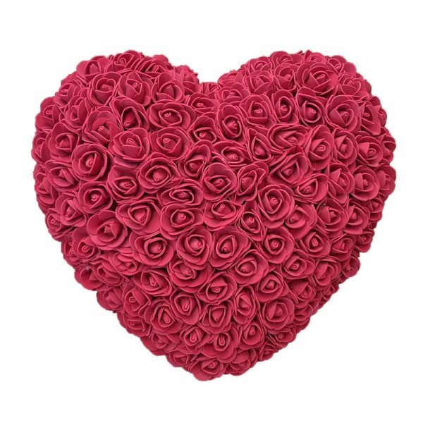 25cm Heart-Shaped Artificial Rose Bouquet for Valentine's Day, Wedding, and Home Decoration 25cm Heart-Shaped Artificial Rose Bouquet for Valentine's Day, Wedding, and Home Decoration