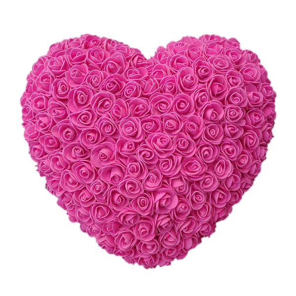 25cm Heart-Shaped Artificial Rose Bouquet for Valentine's Day, Wedding, and Home Decoration 25cm Heart-Shaped Artificial Rose Bouquet for Valentine's Day, Wedding, and Home Decoration