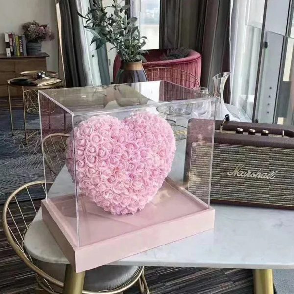 25cm Heart-Shaped Artificial Rose Bouquet for Valentine's Day, Wedding, and Home Decoration 25cm Heart-Shaped Artificial Rose Bouquet for Valentine's Day, Wedding, and Home Decoration