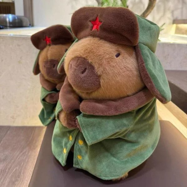 25cm Kapibara Plush Toy with Jacket Soft Stuffed Animal Doll for Gifts 25cm Kapibara Plush Toy with Jacket Soft Stuffed Animal Doll for Gifts