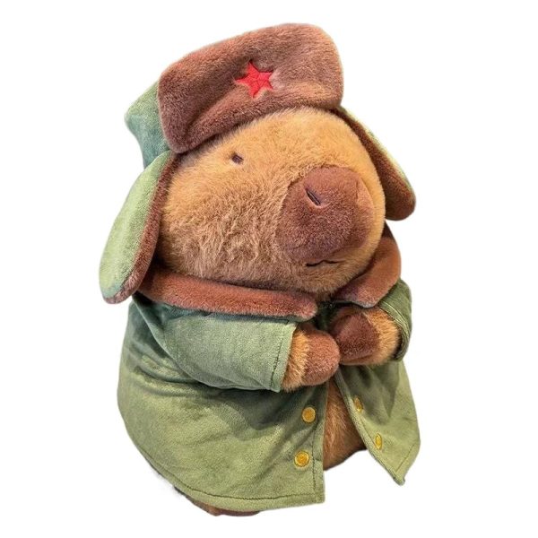 25cm Kapibara Plush Toy with Jacket Soft Stuffed Animal Doll for Gifts 25cm Kapibara Plush Toy with Jacket Soft Stuffed Animal Doll for Gifts