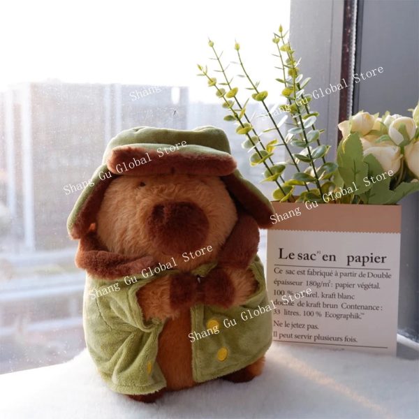 25cm Kapibara Plush Toy with Jacket Soft Stuffed Animal Doll for Gifts 25cm Kapibara Plush Toy with Jacket Soft Stuffed Animal Doll for Gifts