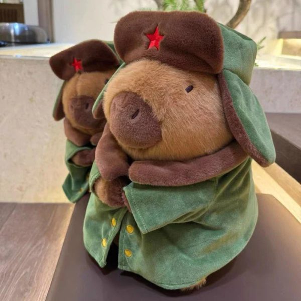 25cm Kapibara Plush Toy with Jacket Soft Stuffed Animal Doll for Gifts 25cm Kapibara Plush Toy with Jacket Soft Stuffed Animal Doll for Gifts