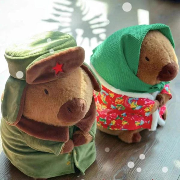 25cm Kapibara Plush Toy with Jacket Soft Stuffed Animal Doll for Gifts 25cm Kapibara Plush Toy with Jacket Soft Stuffed Animal Doll for Gifts