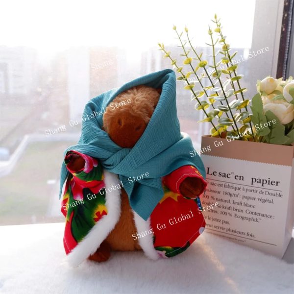 25cm Kapibara Plush Toy with Jacket Soft Stuffed Animal Doll for Gifts 25cm Kapibara Plush Toy with Jacket Soft Stuffed Animal Doll for Gifts