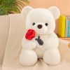 25cm Rose Teddy Bear Plush Toy Romantic Gift for Valentine's Day