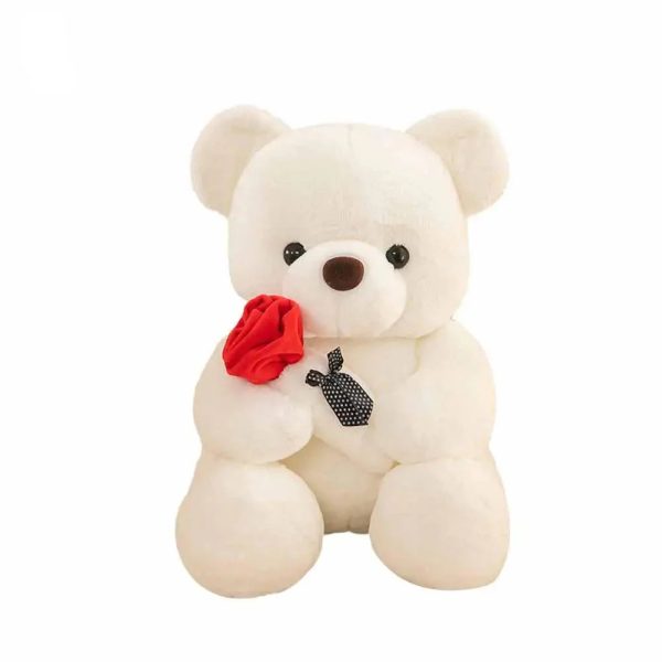 25cm Rose Teddy Bear Plush Toy Romantic Gift for Valentine's Day