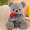 25cm Rose Teddy Bear Plush Toy Romantic Gift for Valentine's Day