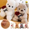 25cm Rose Teddy Bear Plush Toy Romantic Gift for Valentine's Day