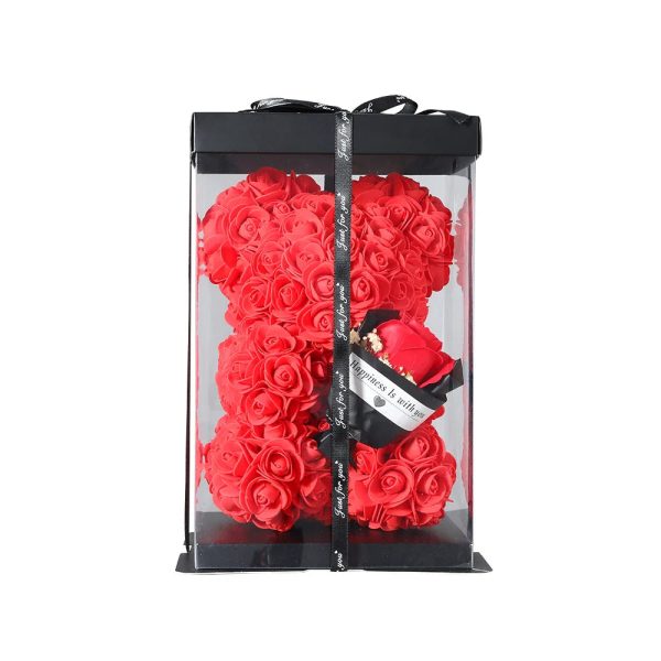 25cm Teddy Rose Bear with Lighted Box Artificial Flower Gift for Valentine's Day and Special Occasions 25cm Teddy Rose Bear with Lighted Box Artificial Flower Gift for Valentine's Day and Special Occasions