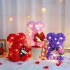25cm Teddy Rose Bear with Lighted Box Artificial Flower Gift for Valentine's Day and Special Occasions 25cm Teddy Rose Bear with Lighted Box Artificial Flower Gift for Valentine's Day and Special Occasions
