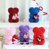 25cm Teddy Rose Bear with Lighted Box Artificial Flower Gift for Valentine's Day and Special Occasions 25cm Teddy Rose Bear with Lighted Box Artificial Flower Gift for Valentine's Day and Special Occasions