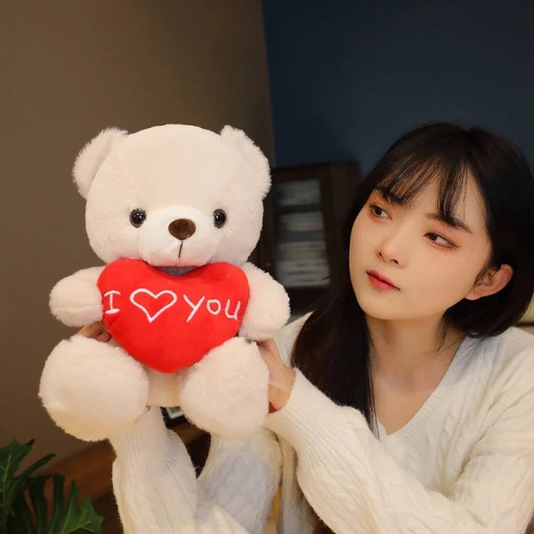 28CM Teddy Bear Plush Toy Holding Heart I Love You 28CM Teddy Bear Plush Toy Holding Heart I Love You