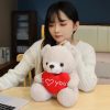 28CM Teddy Bear Plush Toy Holding Heart I Love You 28CM Teddy Bear Plush Toy Holding Heart I Love You