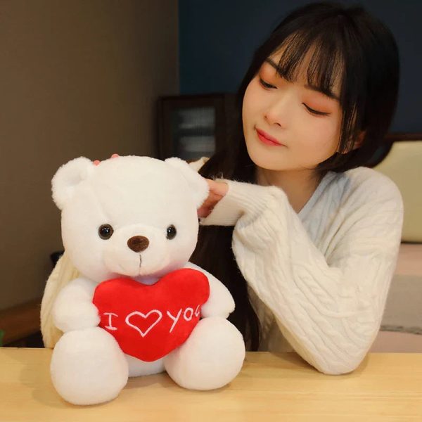 28CM Teddy Bear Plush Toy Holding Heart I Love You 28CM Teddy Bear Plush Toy Holding Heart I Love You