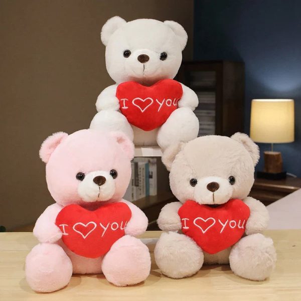 28CM Teddy Bear Plush Toy Holding Heart I Love You 28CM Teddy Bear Plush Toy Holding Heart I Love You