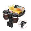 3 In 1 Adjustable Car Cup Tray With Phone Holder