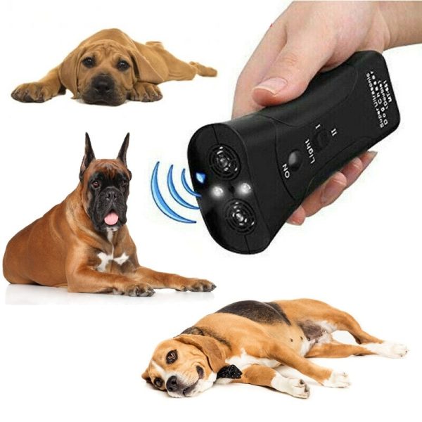 3-in-1 Anti-Barking Device Ultrasonic Repeller & LED Light 3-in-1 Anti-Barking Device Ultrasonic Repeller & LED Light