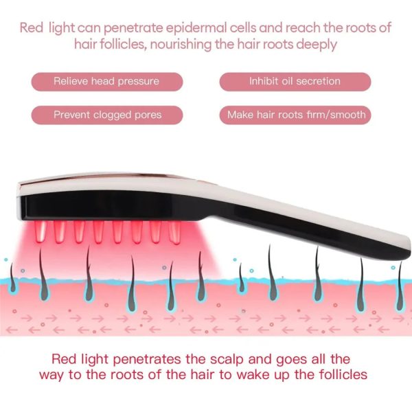 3 In 1 Phototherapy Led Massage Comb 3 In 1 Phototherapy Led Massage Comb