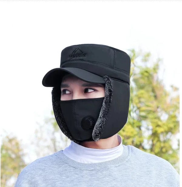 3 In 1 Thermal Face Mask Earmuffs Cap 3 In 1 Thermal Face Mask Earmuffs Cap