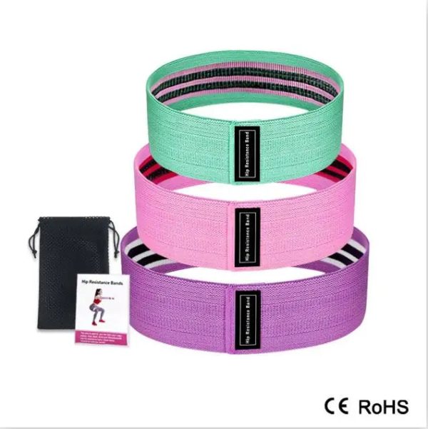 3-Piece Fitness Resistance Rubber Bands