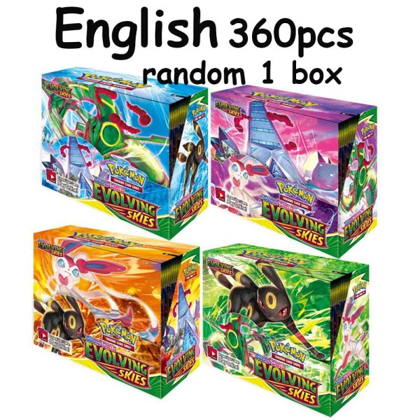 324Pcs Pokemon Cards Sun & Moon XY Evolutions Pokemon Booster Box Collectible Tradiner Card Game