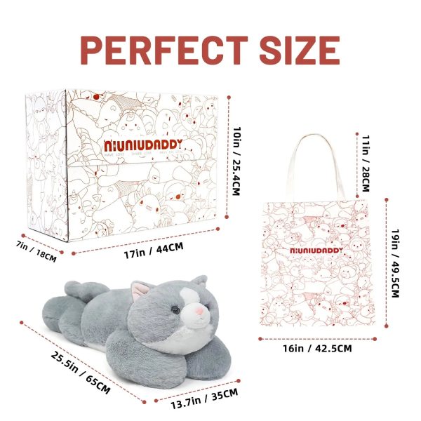 3.3lbs Weighted Cat Plush Pillow for Comfort and Relaxation 3.3lbs Weighted Cat Plush Pillow for Comfort and Relaxation