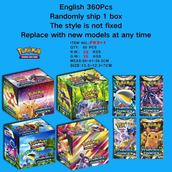 360Pcs Pokemon CROWN Evolutions Booster Collectible Trading Card Game 360Pcs Pokemon CROWN Evolutions Booster Collectible Trading Card Game