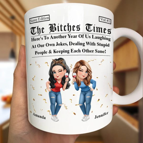 3D Effect Besties Here's To Another Year Of Us - Personalized Mug 3D Effect Besties Here's To Another Year Of Us - Personalized Mug