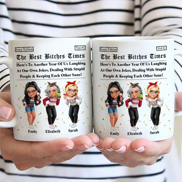 3D Effect Besties Here's To Another Year Of Us - Personalized Mug 3D Effect Besties Here's To Another Year Of Us - Personalized Mug