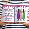 3D Effect Besties Thank You For Being My Unbiological Sister - Personalized White Edge-to-Edge Mug 3D Effect Besties Thank You For Being My Unbiological Sister - Personalized White Edge-to-Edge Mug